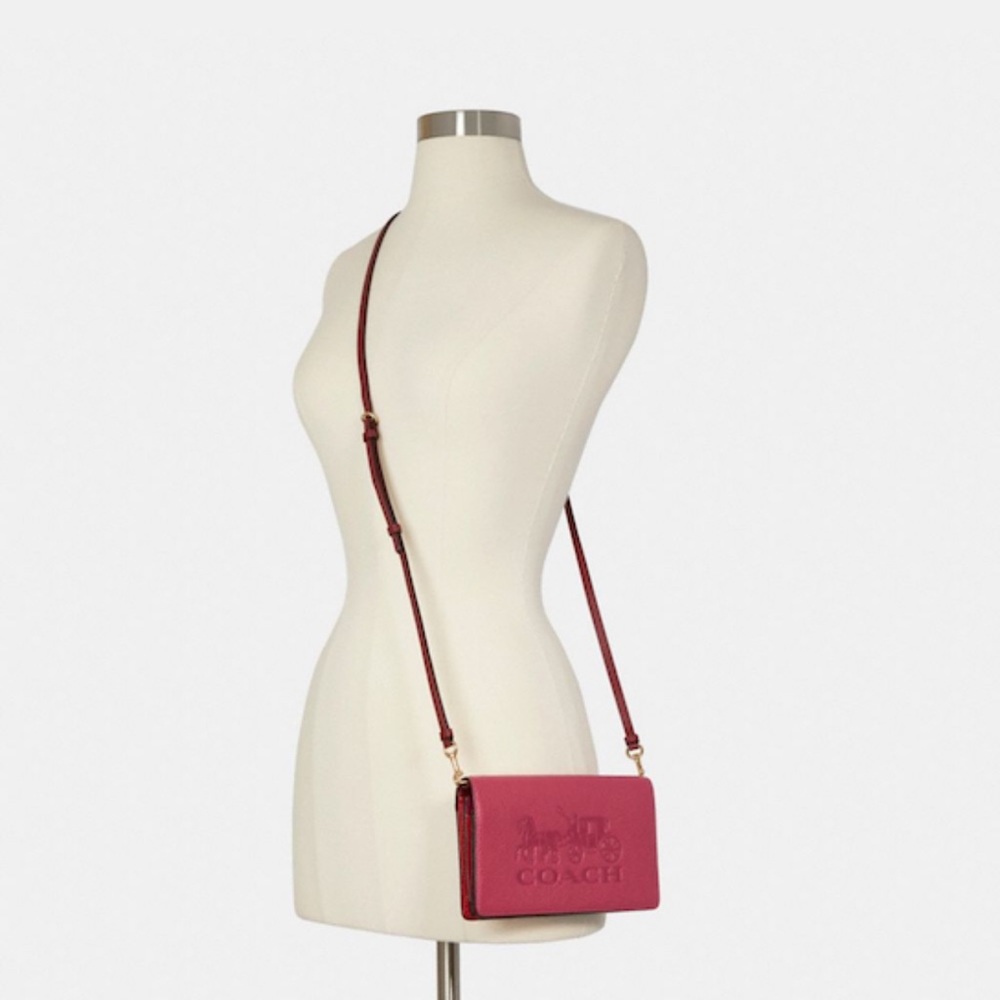 Coach color block crossbody bag